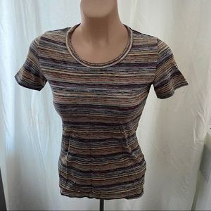 muji organic cotton jersey knit crew tshirt sz S